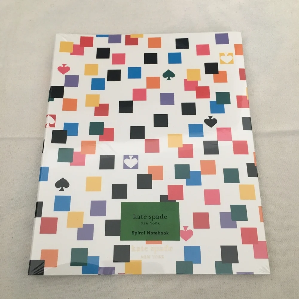 Kate Spade New York Scattered Checks Spiral Notebook